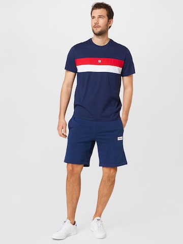 FILA Regular Sportbroek in Blauw