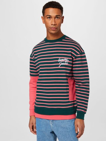 Tommy Jeans Sweatshirt in Grün: predná strana