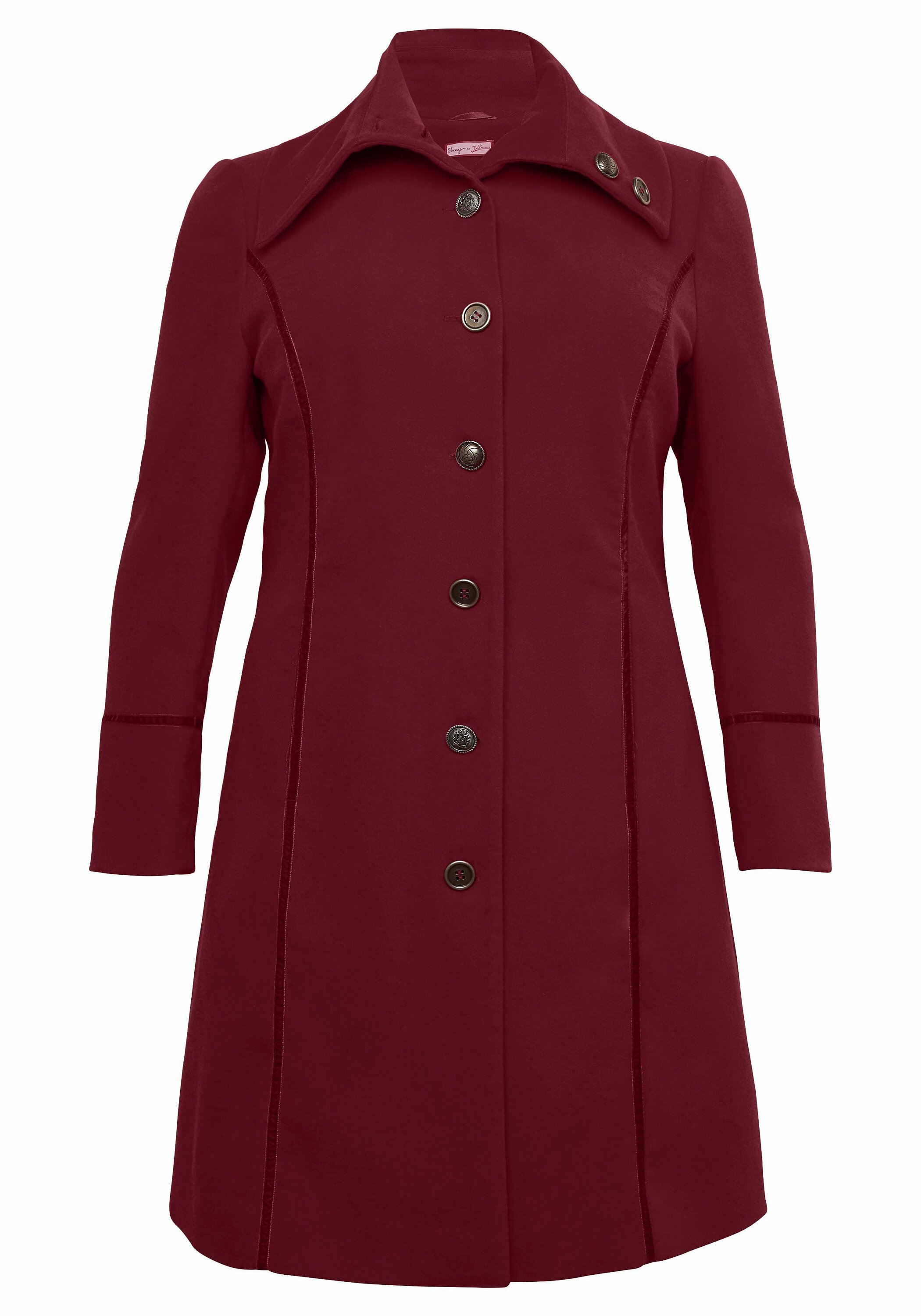 Płaszcze Odzież SHEEGO Kurzmantel w kolorze Rubinowo-Czerwonym 