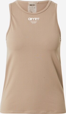 aim'n Sports Top in Brown: front