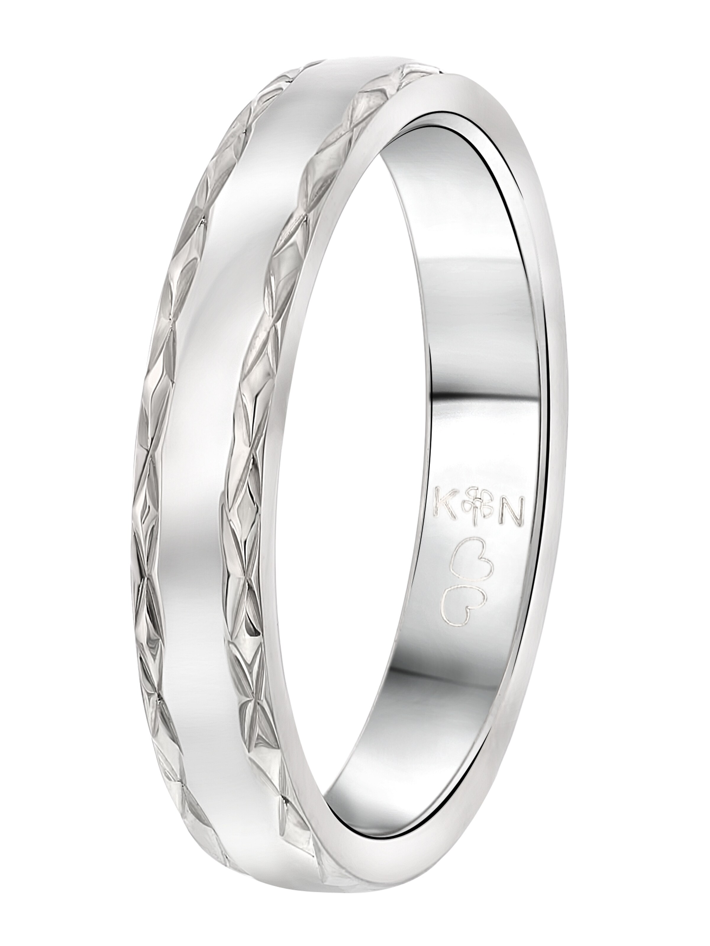 Lucardi Ring in Zilver: voorkant