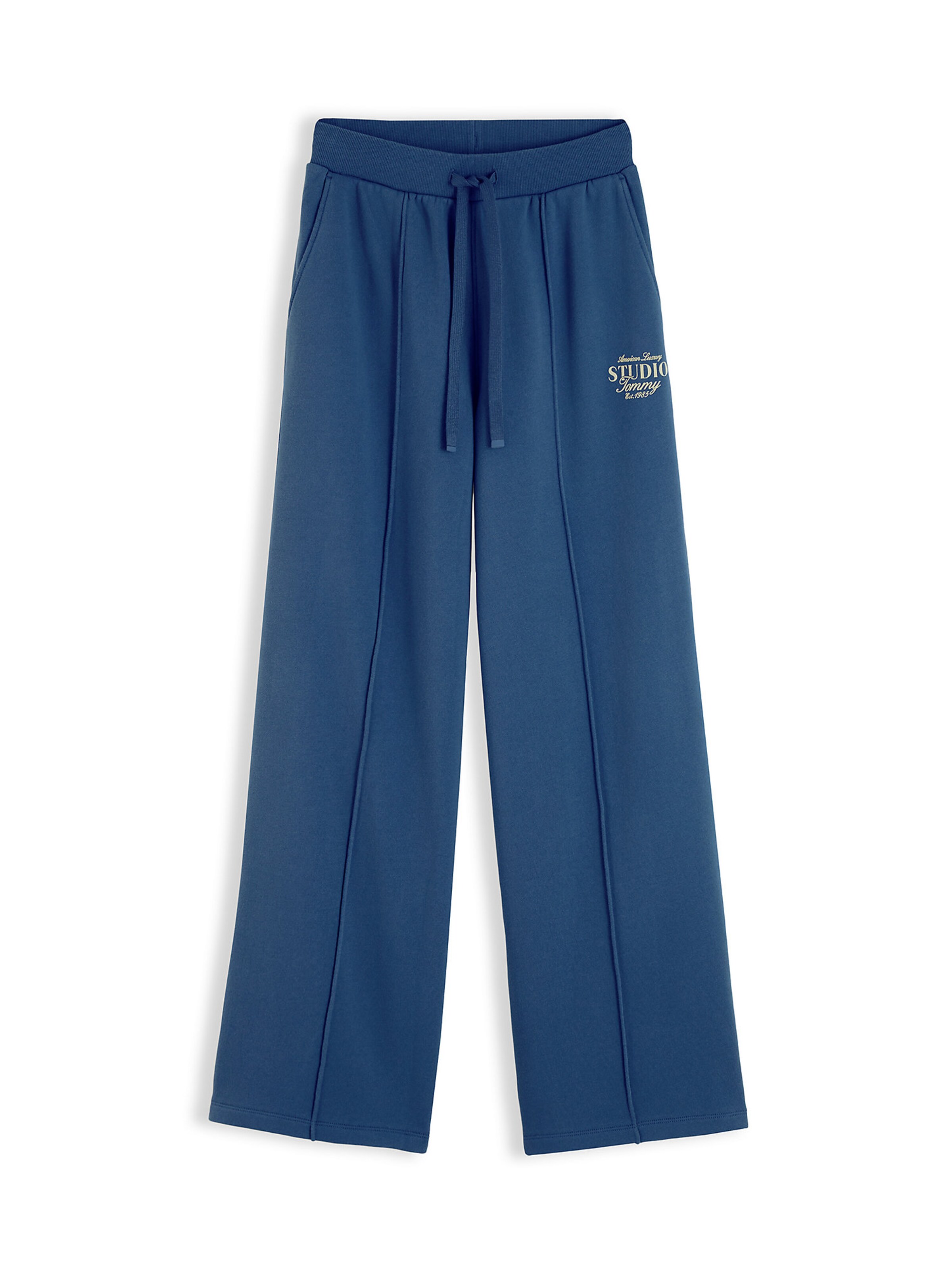 TOMMY HILFIGER Wide leg Trousers in Blue: front