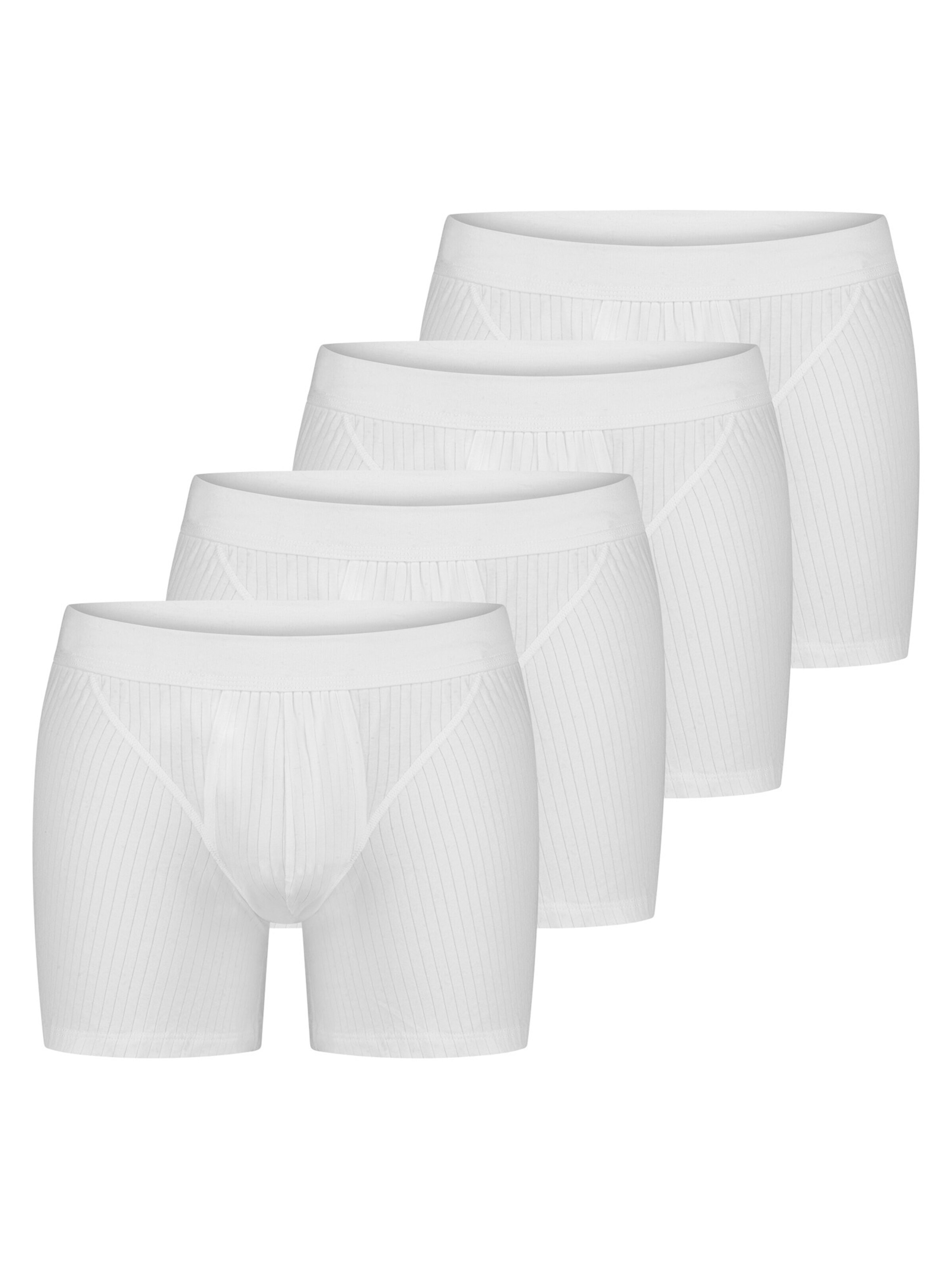 SCHIESSER Boxershorts 'Cotton Essentials Authentic'‌‌‌‌‌‌‌‌ in Weiß: Vorderseite