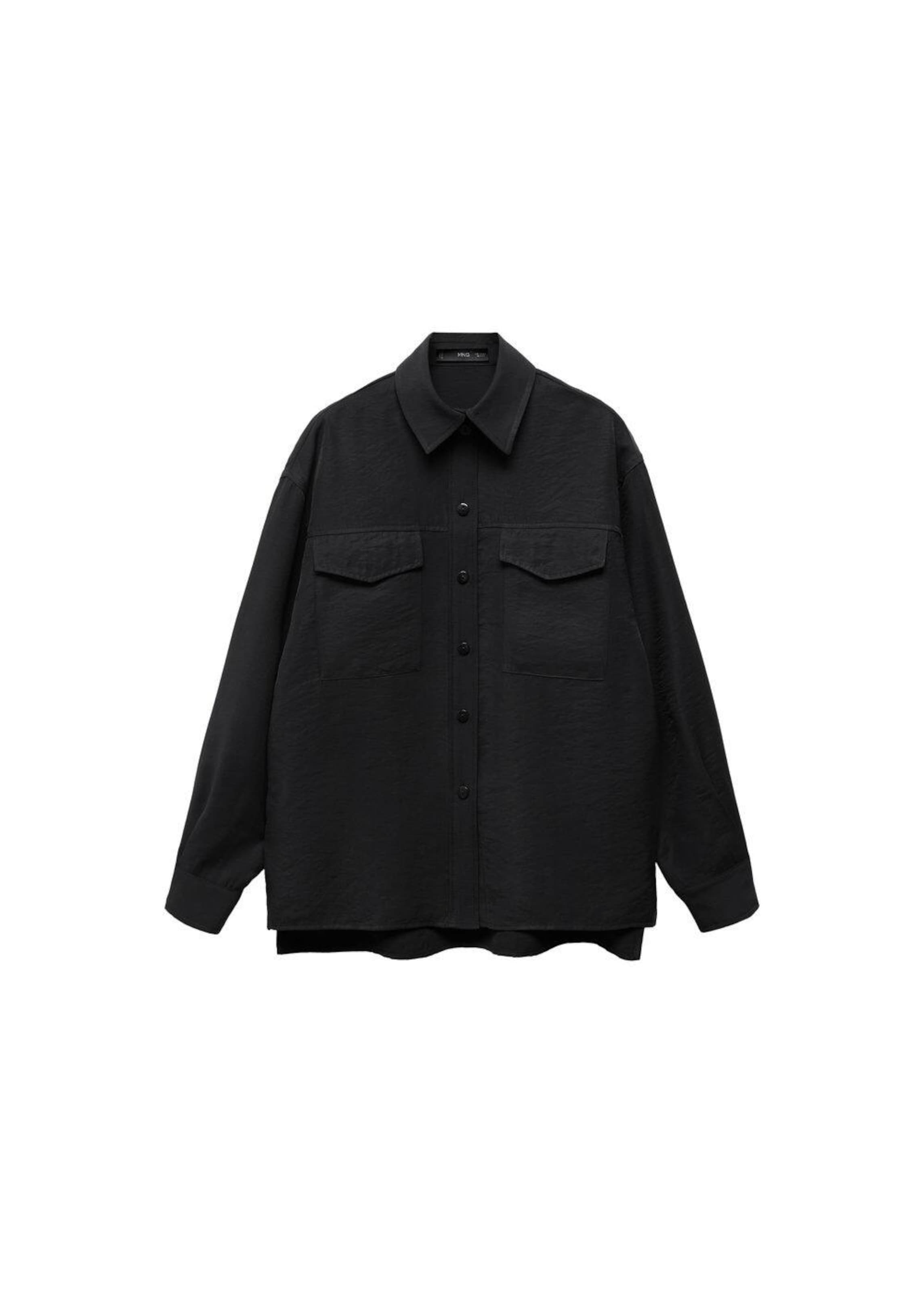 MANGO Bluse 'Perseo' in Schwarz: Vorderseite