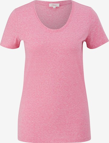 s.Oliver T-shirt i rosa: framsida