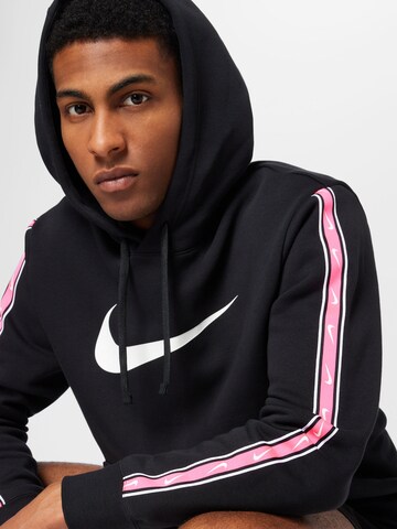Bluză de molton 'Repeat' de la Nike Sportswear pe negru
