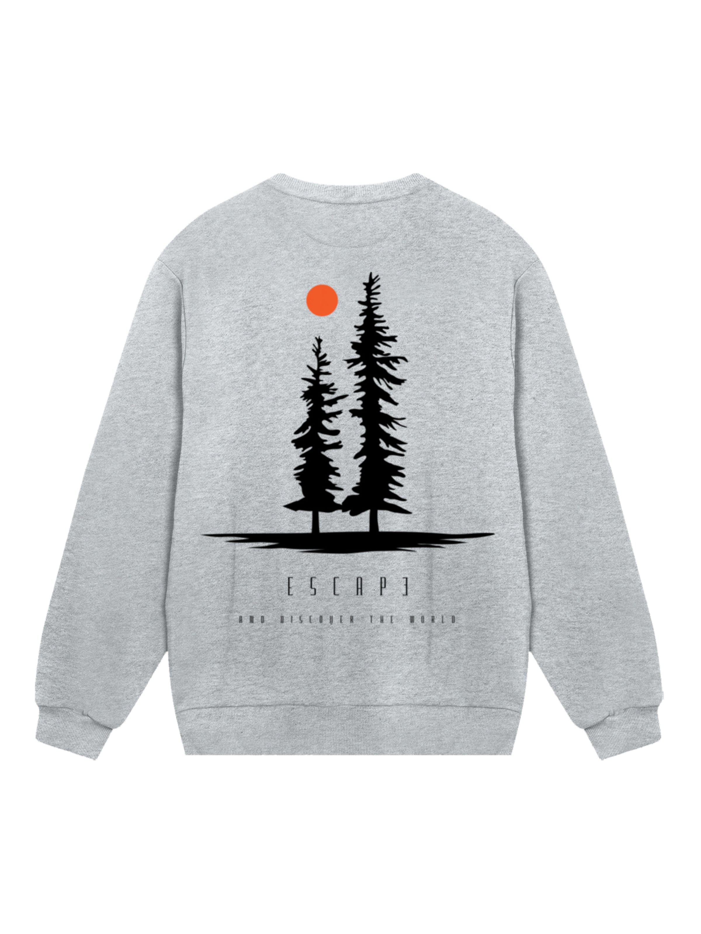 Sweat-shirt 'Escape Discover the World Pinetree' F4NT4STIC en gris