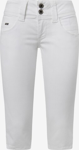 Jean 'VENUS' Pepe Jeans en blanc : devant