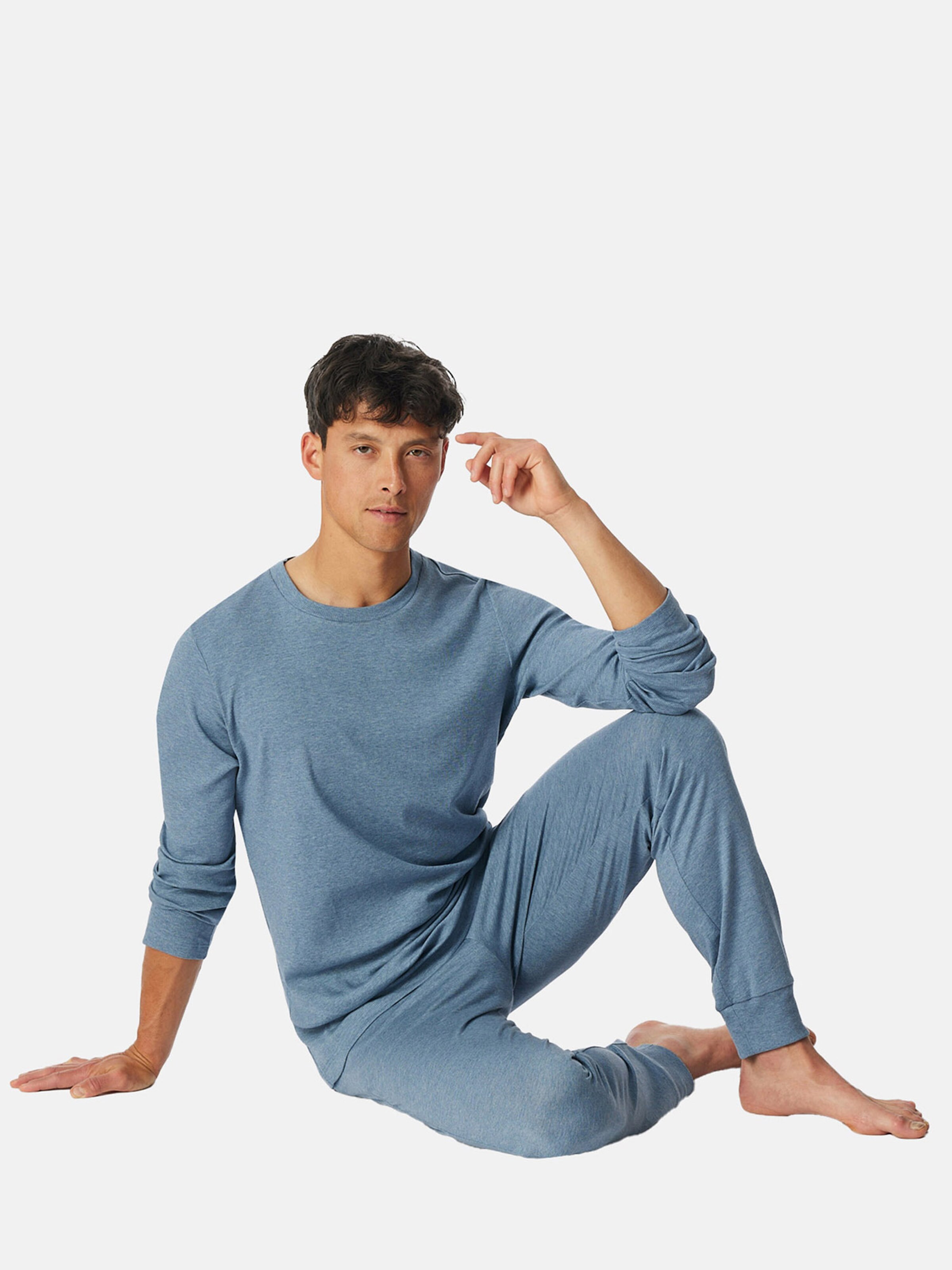 Pyjama long SCHIESSER en bleu