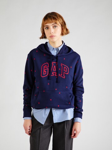 GAP Sweatshirt 'HERITAGE' in Blauw: voorkant