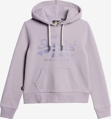 Superdry Sweatshirt in Purple: front