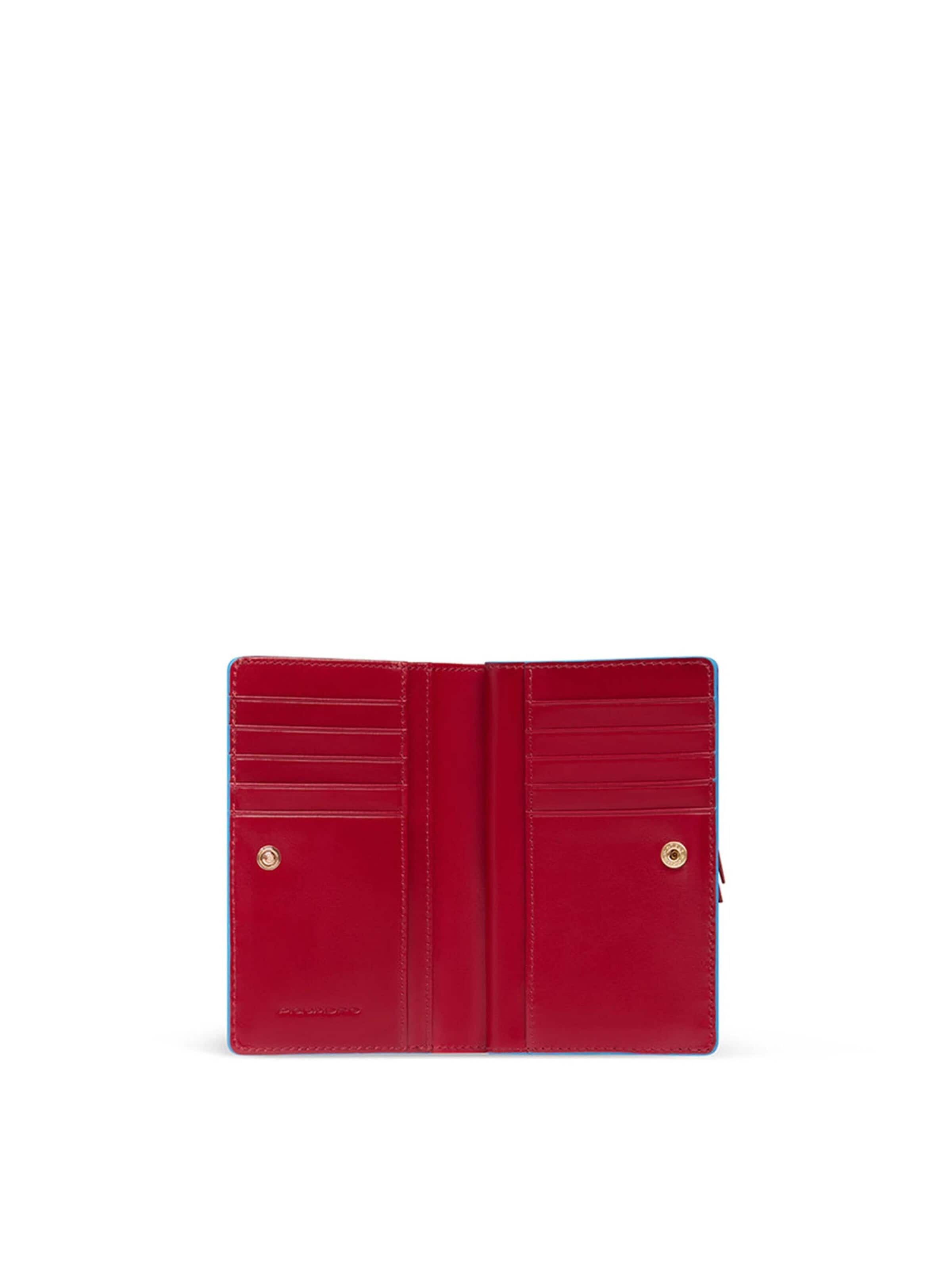 Piquadro Portemonnee in Rood: voorkant