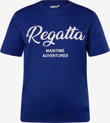 Men Plus Shirt in Blauw: voorkant