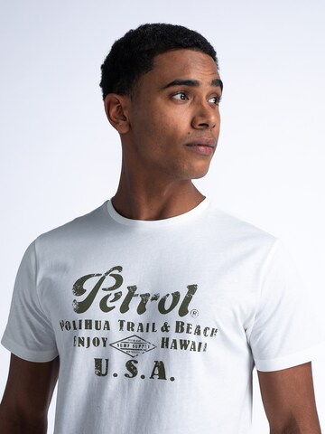 Petrol Industries T-Shirt 'Sandcastle' in Weiß