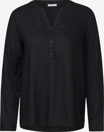 CECIL Bluse in Unifarbe in Schwarz: Vorderseite