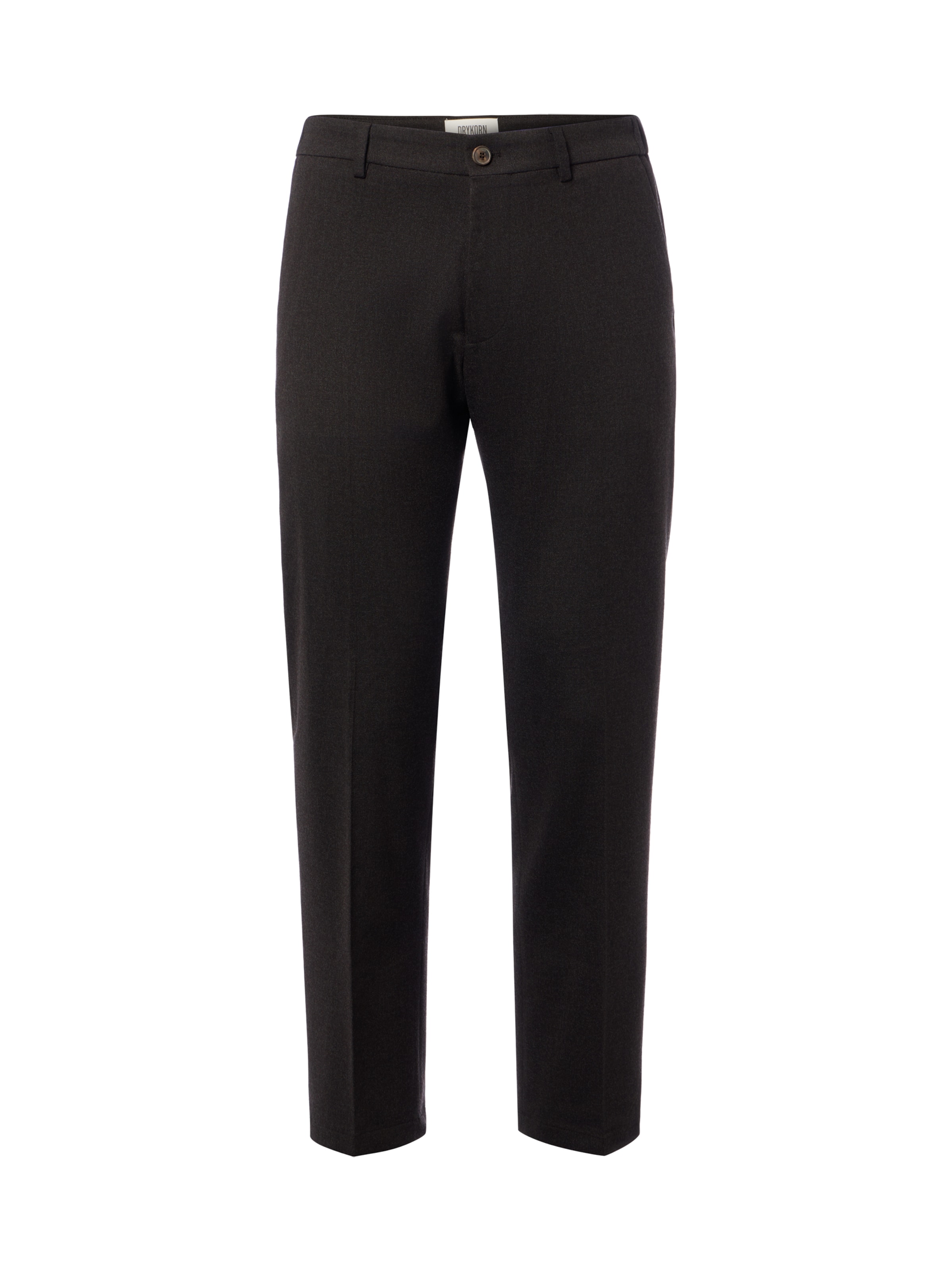Coupe slim Pantalon 'Ajend' DRYKORN en marron : devant