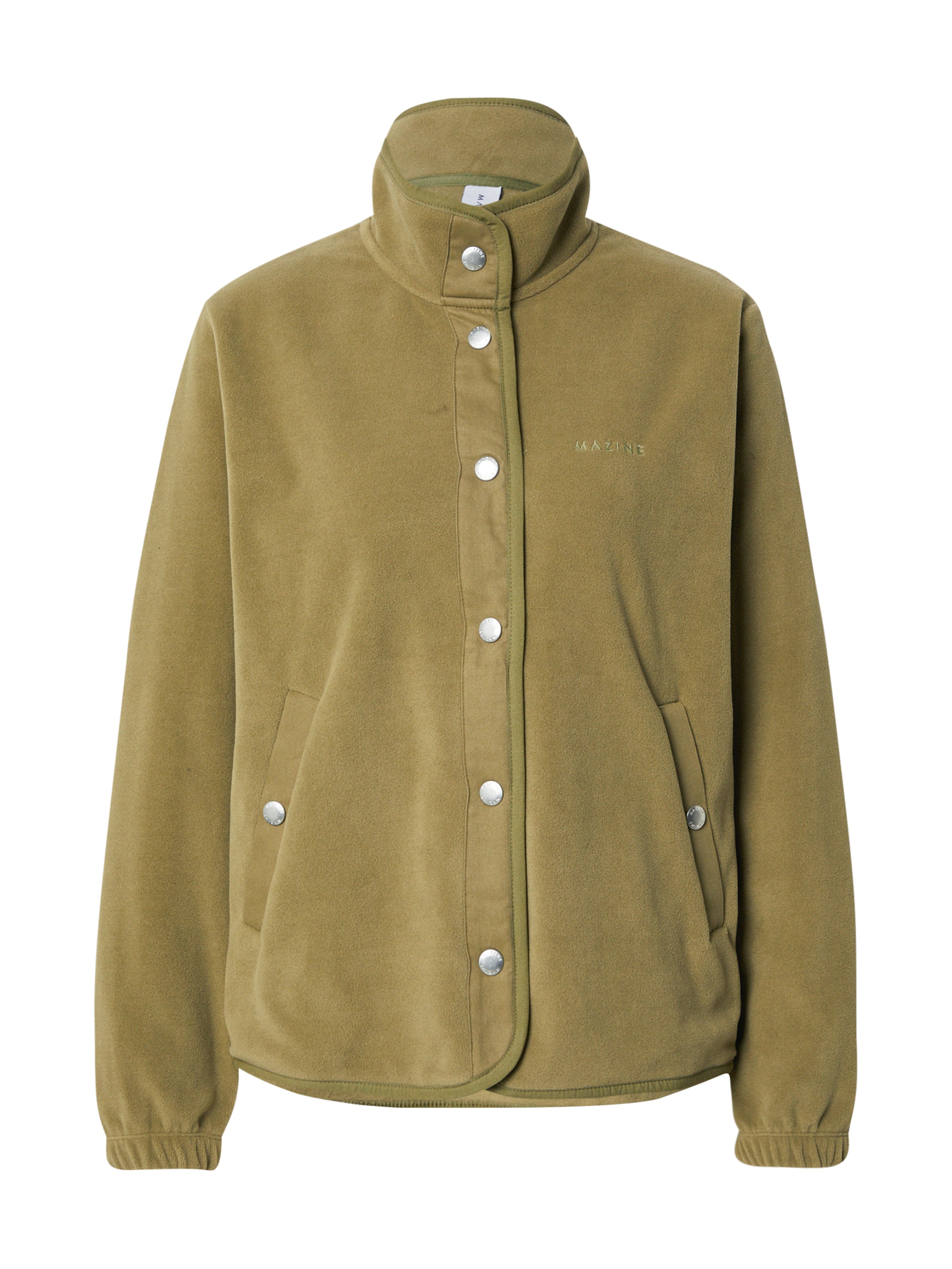 Veste en polaire mazine en vert : devant