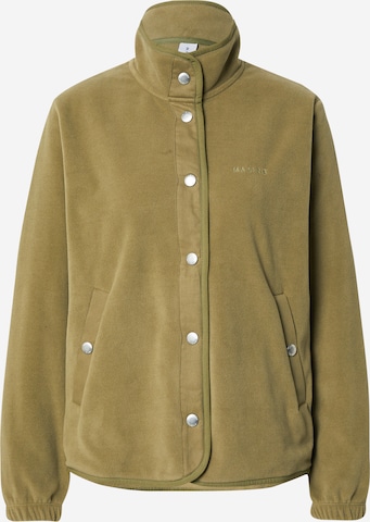 Veste en polaire mazine en vert : devant