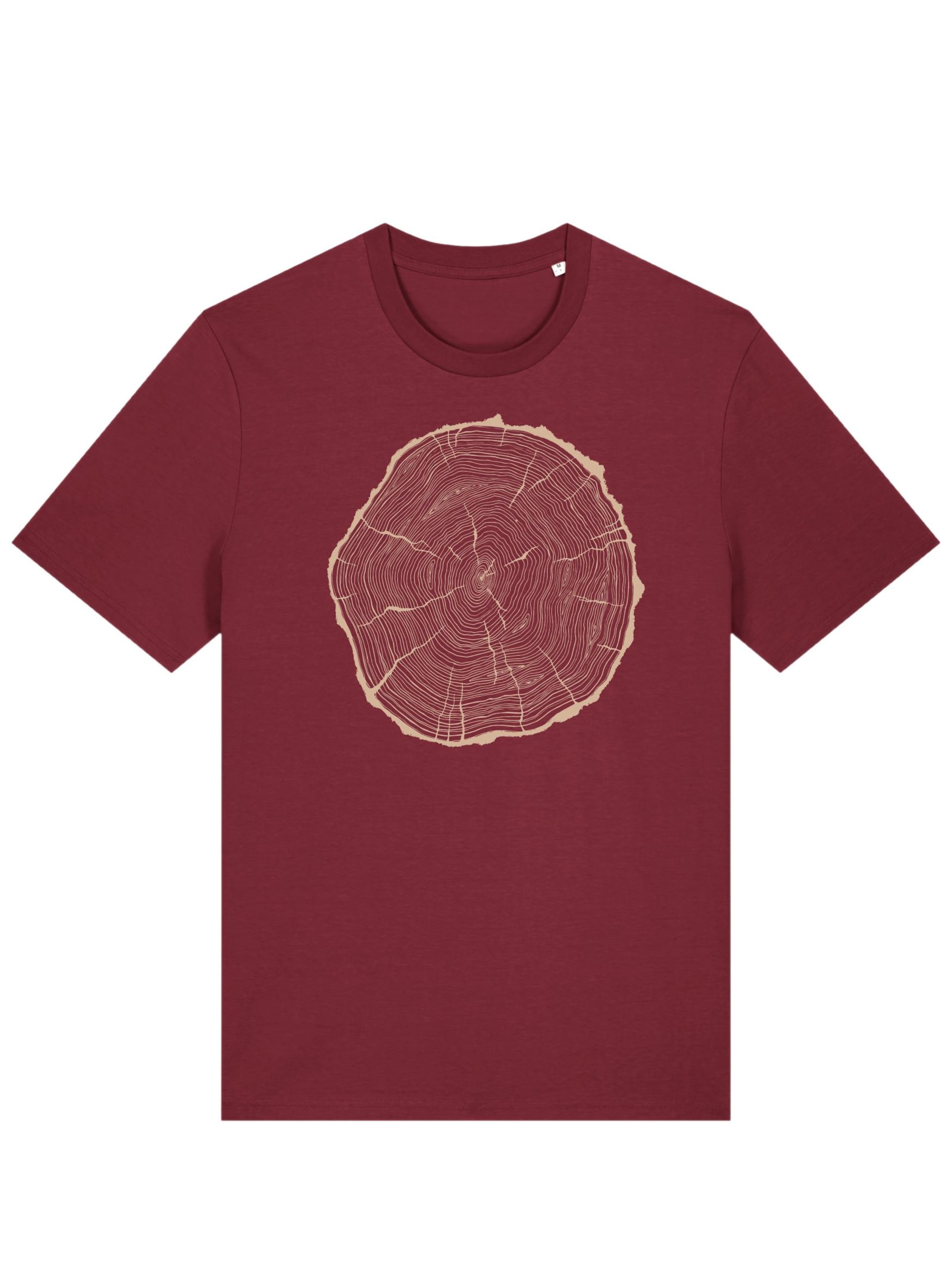 Life-Tree Shirt 'Organic Fairwear Shirt Men Burgundy Bigslice' in Red: front