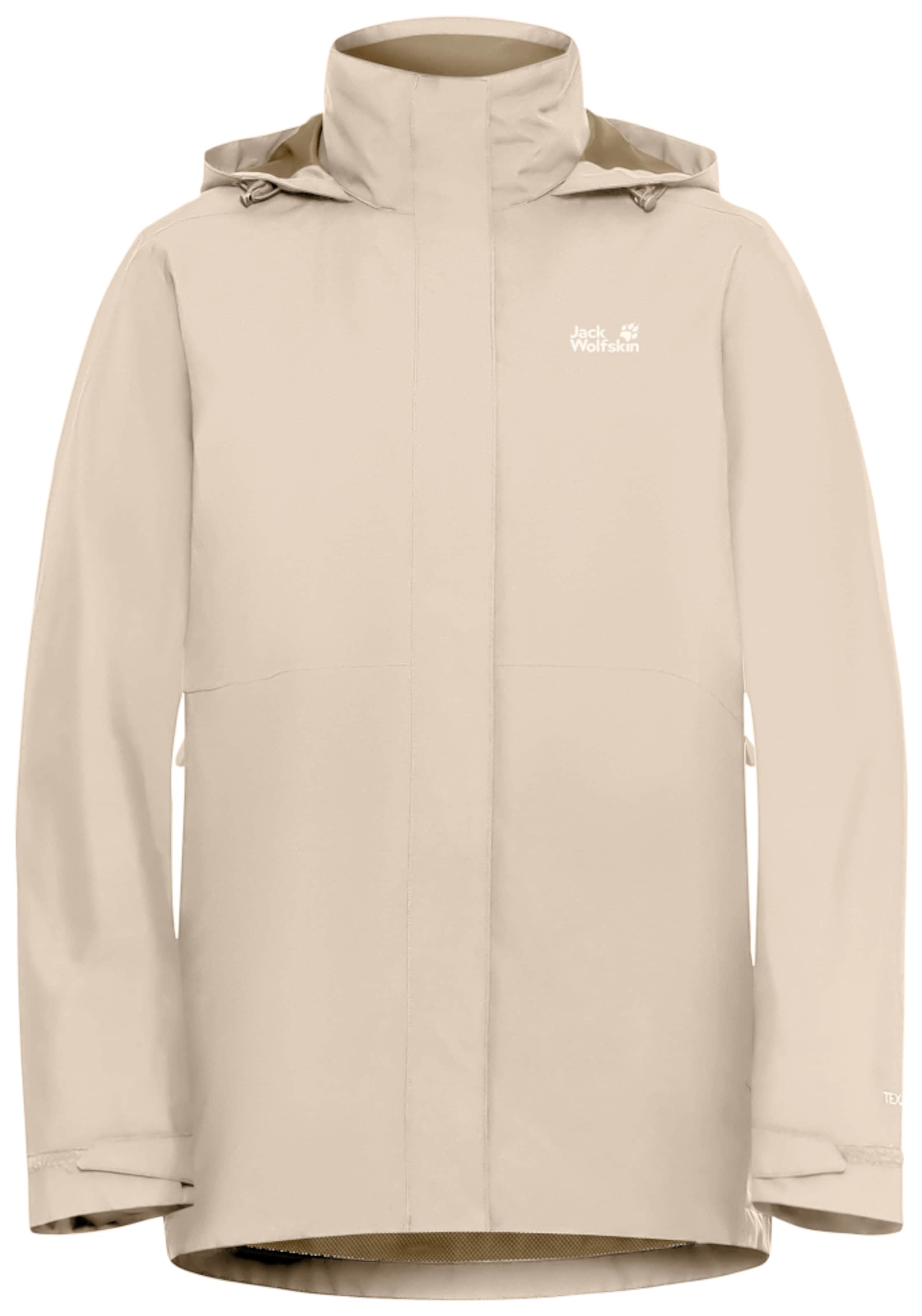 JACK WOLFSKIN Funktionsjacke in Beige: Vorderseite