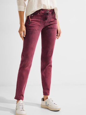 CECIL Regular Jeans 'Toronto' in Rot: predná strana