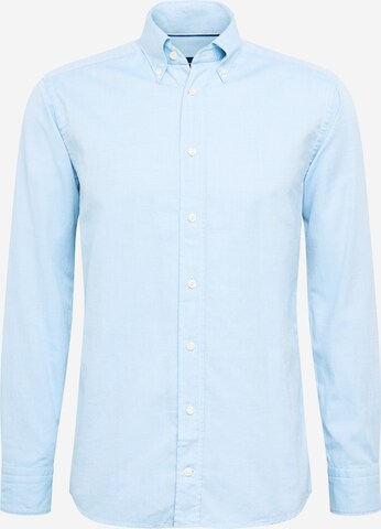 ETON Slim fit Button Up Shirt in Blue: front