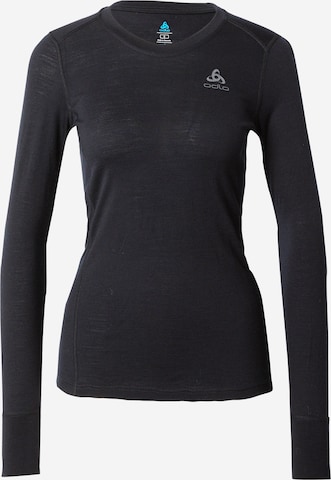 ODLO Base Layer in Schwarz: Vorderseite