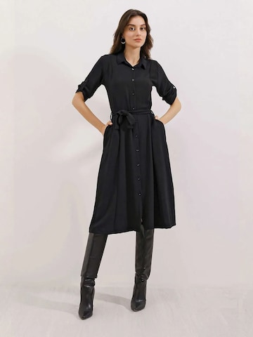 Bigdart Midi Kleid in Schwarz