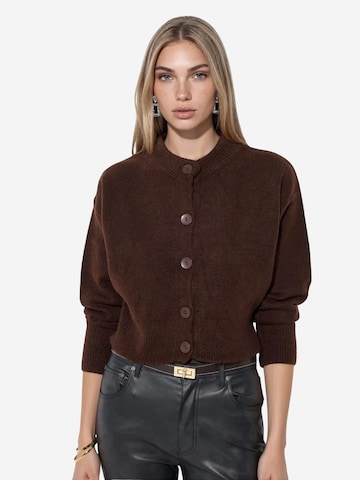 Viorna Knit cardigan 'Strickjacken' in Brown: front