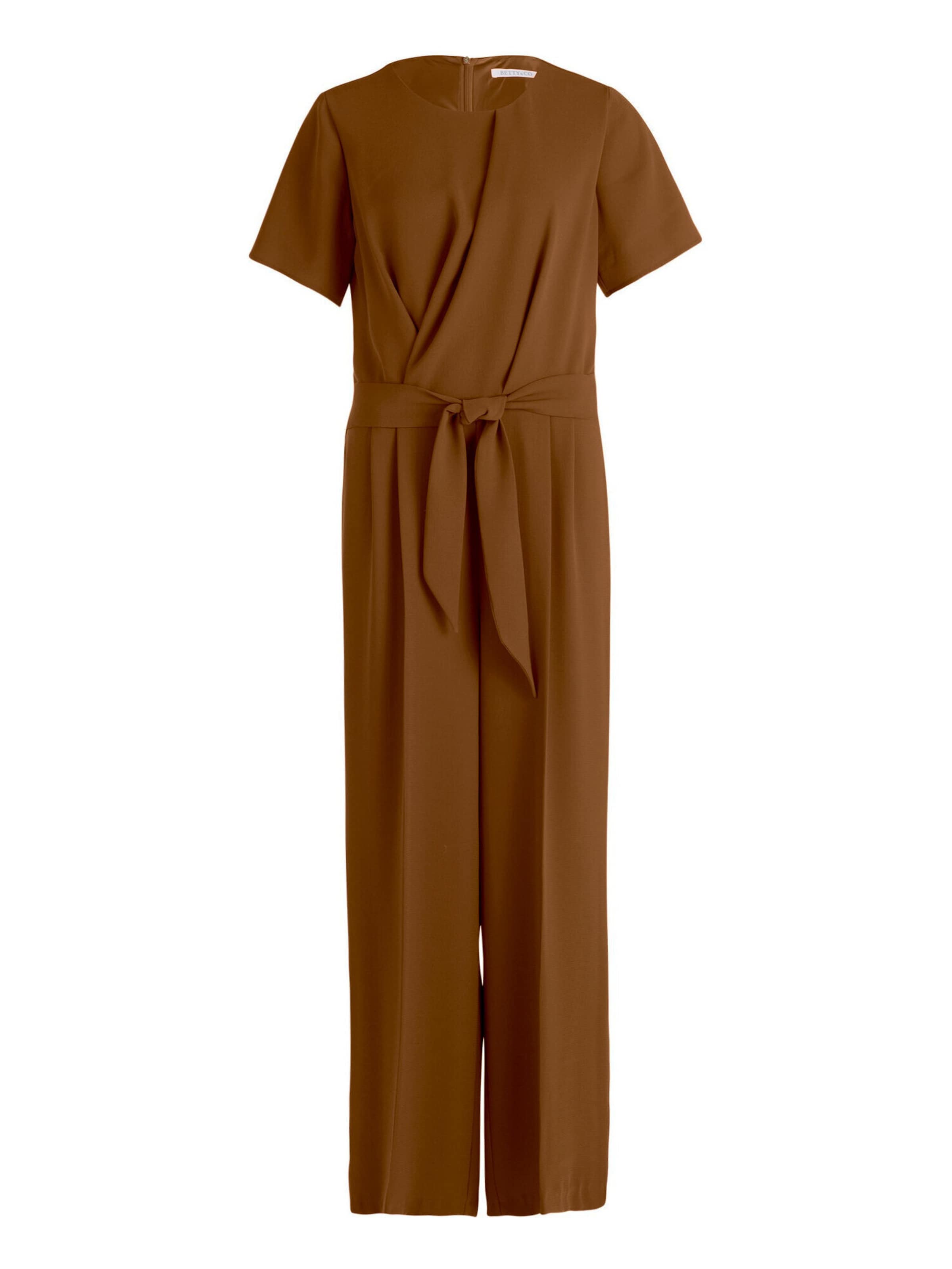 Betty & Co Jumpsuit in Bruin: voorkant