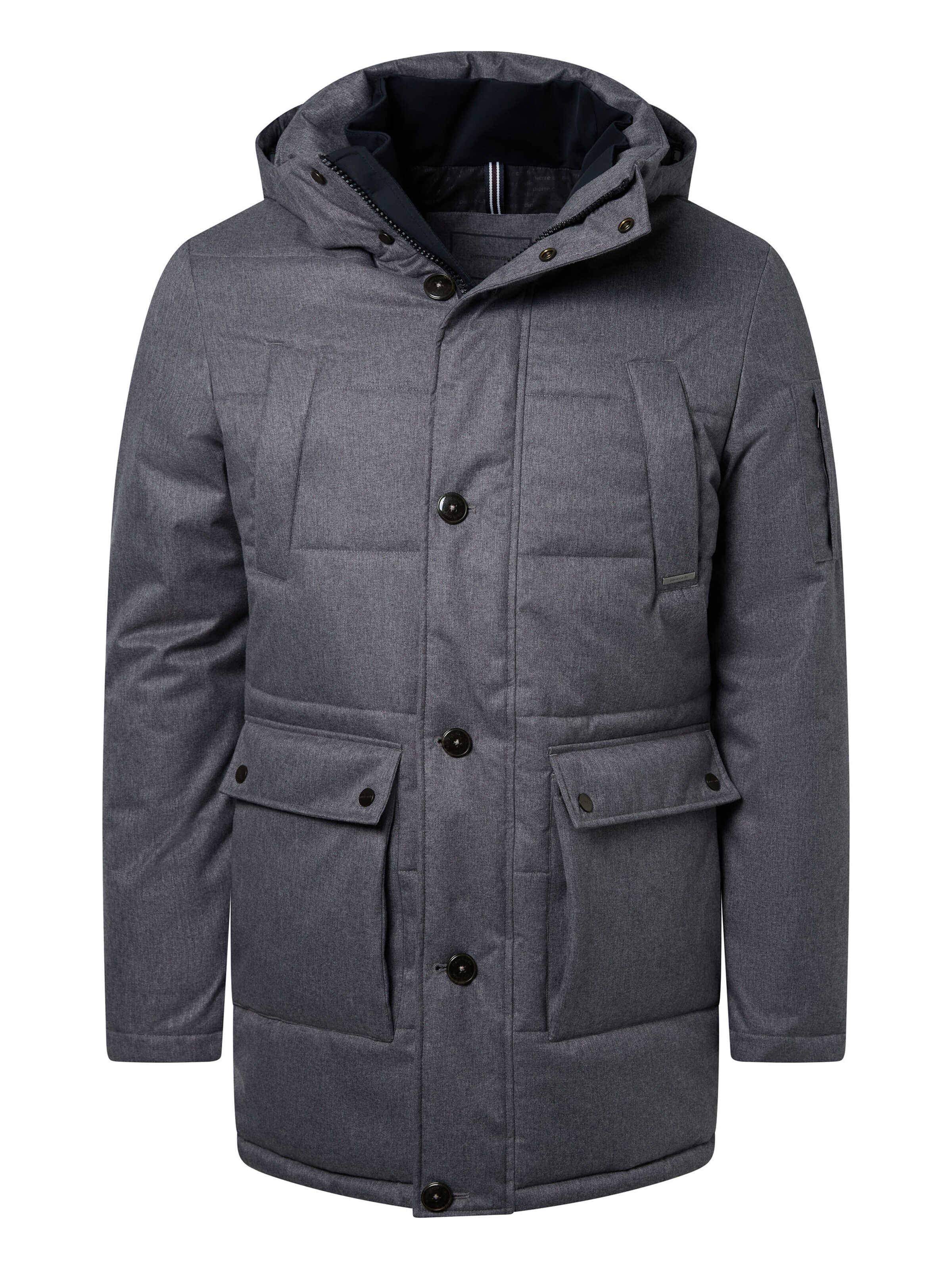 Veste mi-saison PIERRE CARDIN en gris : devant