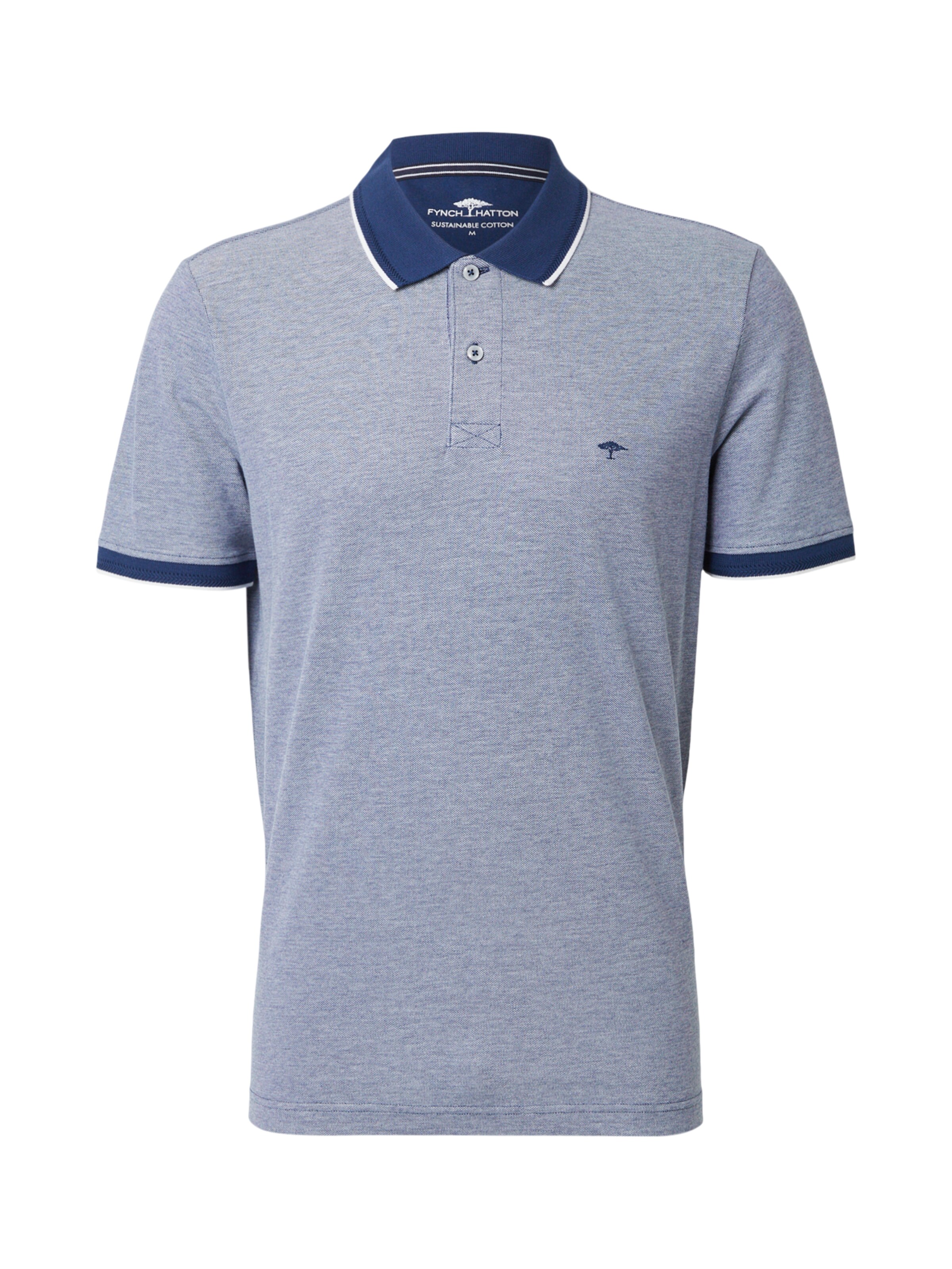FYNCH-HATTON Poloshirt in Blau: Vorderseite