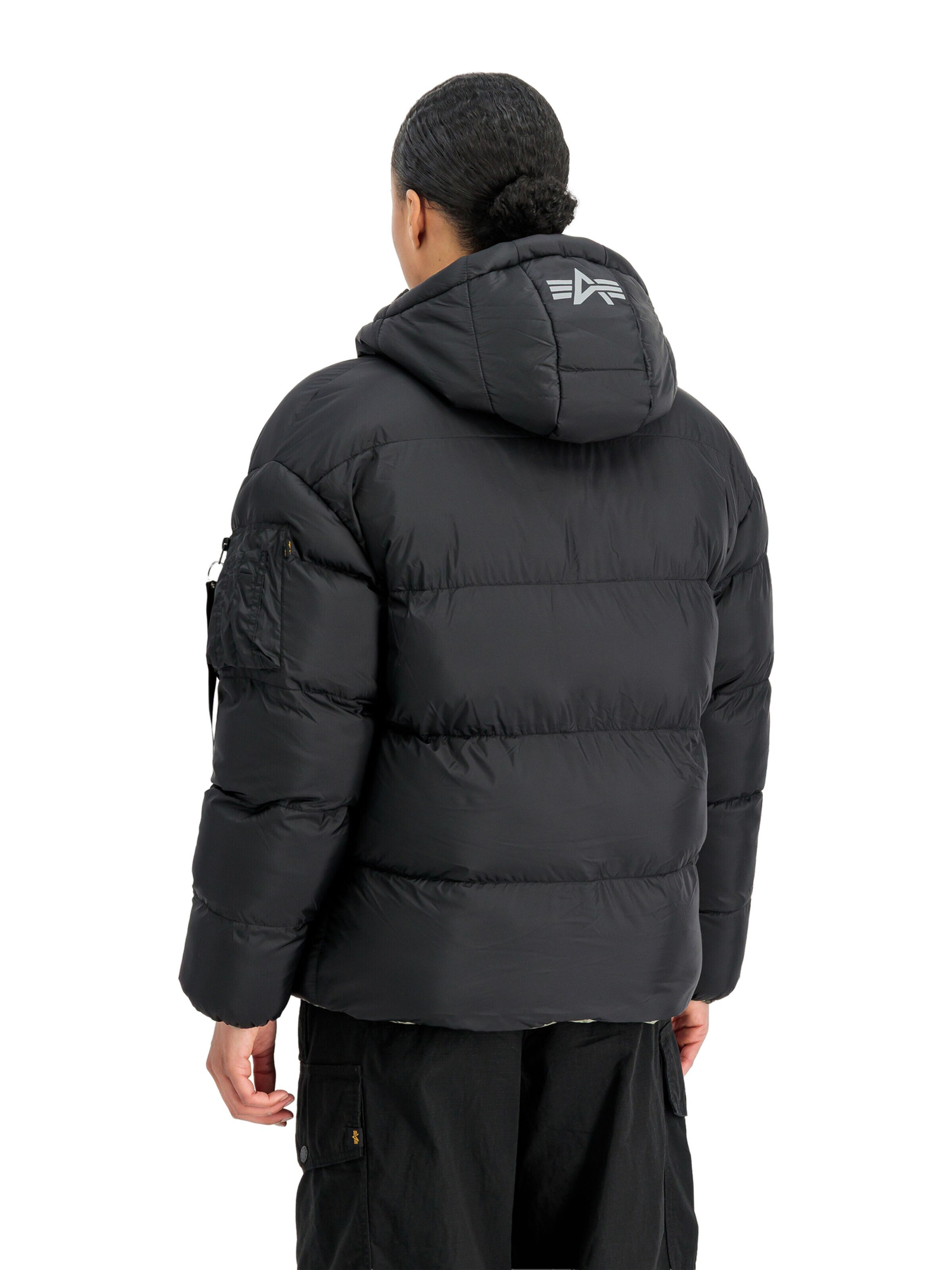 ALPHA INDUSTRIES Winter Jacket 'MA-1' in Black