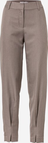 Tapered Pantaloni chino di ICHI in marrone: frontale