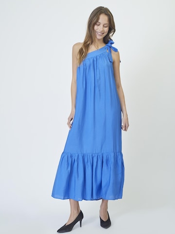 co'couture Jurk 'Callum' in Blauw: voorkant