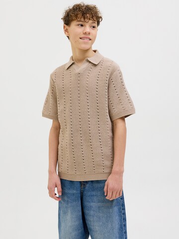 Jack & Jones Junior - Jersey 'JORPAROS' en beige: frente