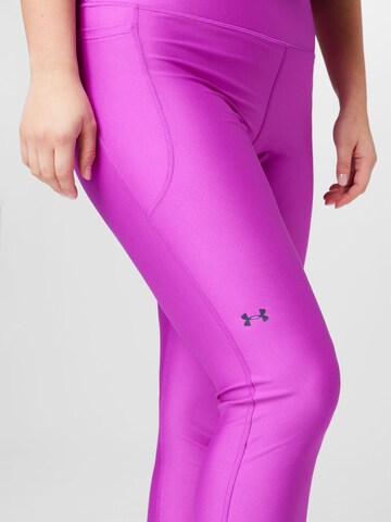 UNDER ARMOUR Skinny Sporthose in Lila