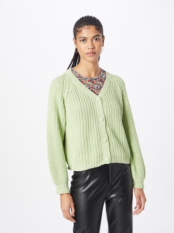 Moves Knit Cardigan 'Momo' in Green: front