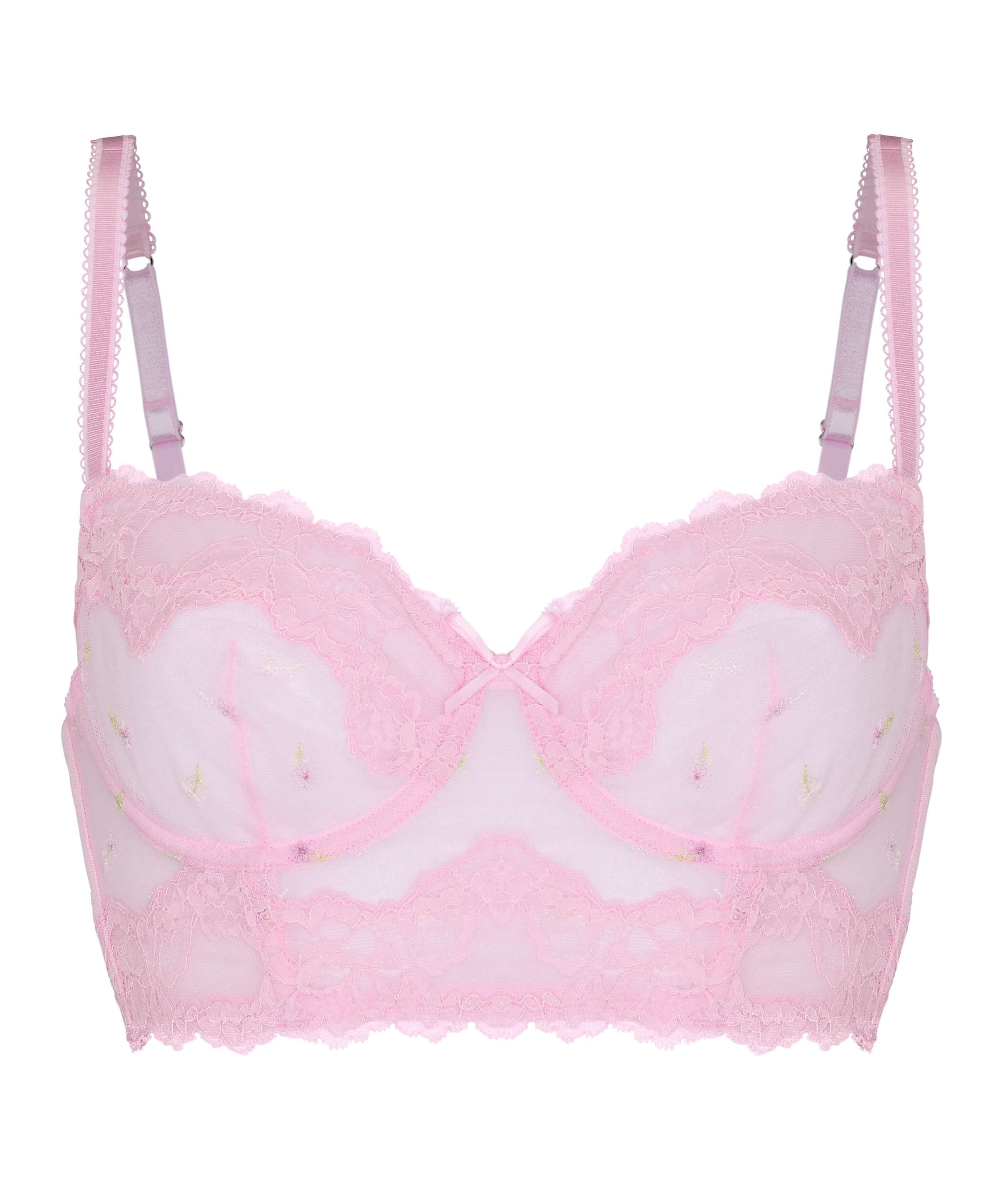 Hunkemöller Balconette BH 'Camellia' in Roze: voorkant