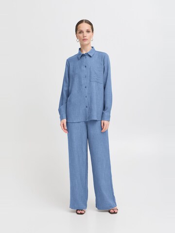 Chemisier ' REMI ' ICHI en bleu