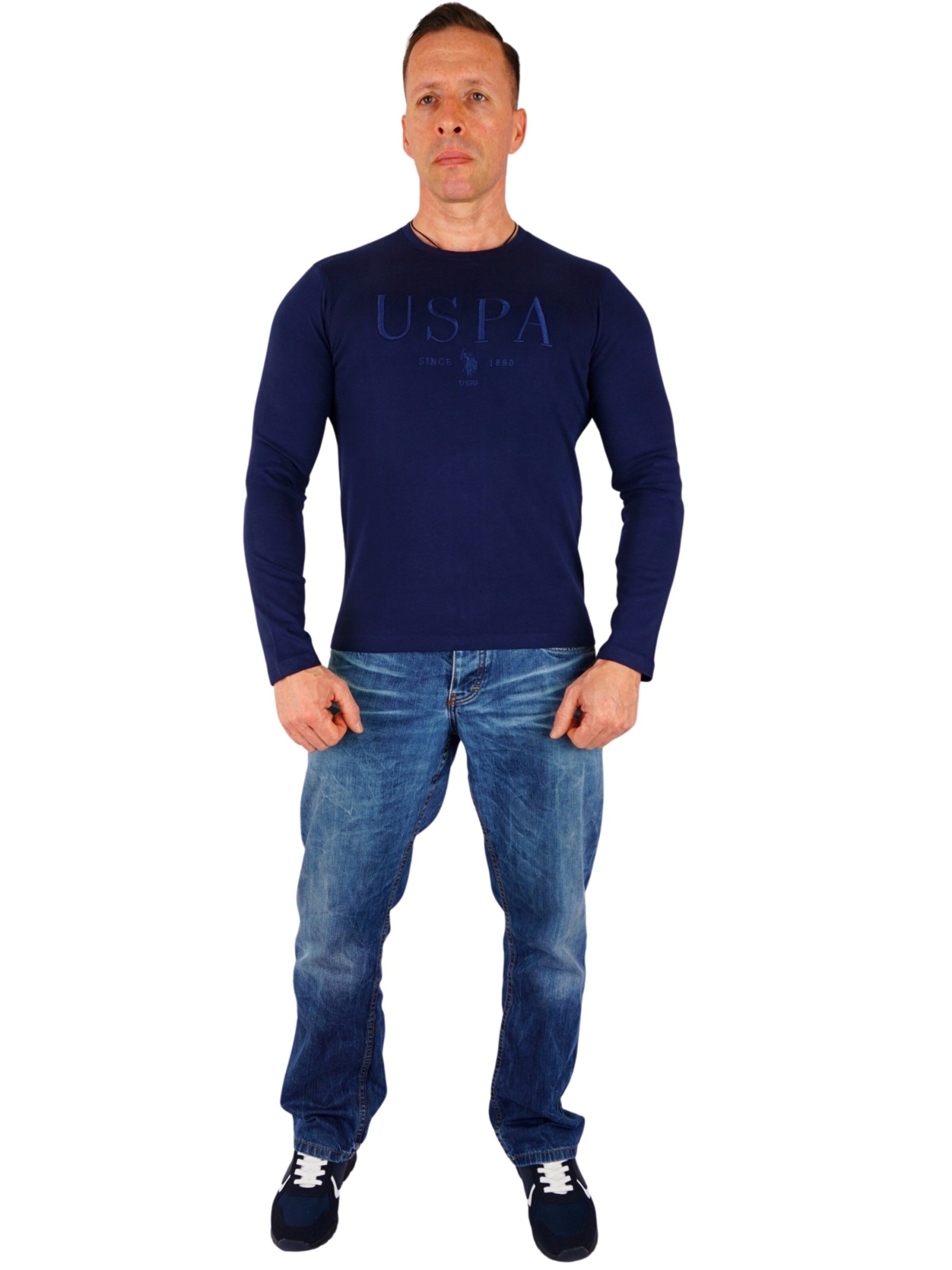 Maglietta di U.S. POLO ASSN. in blu: frontale