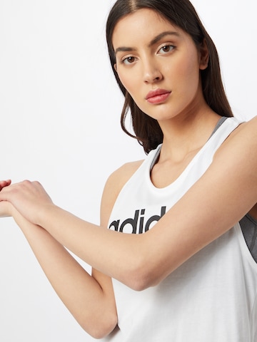 Sport top 'Essentials' de la ADIDAS SPORTSWEAR pe alb