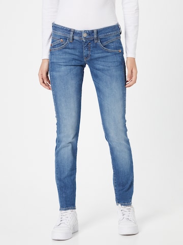 Herrlicher Slimfit Jeans 'Gila' in Blauw: voorkant