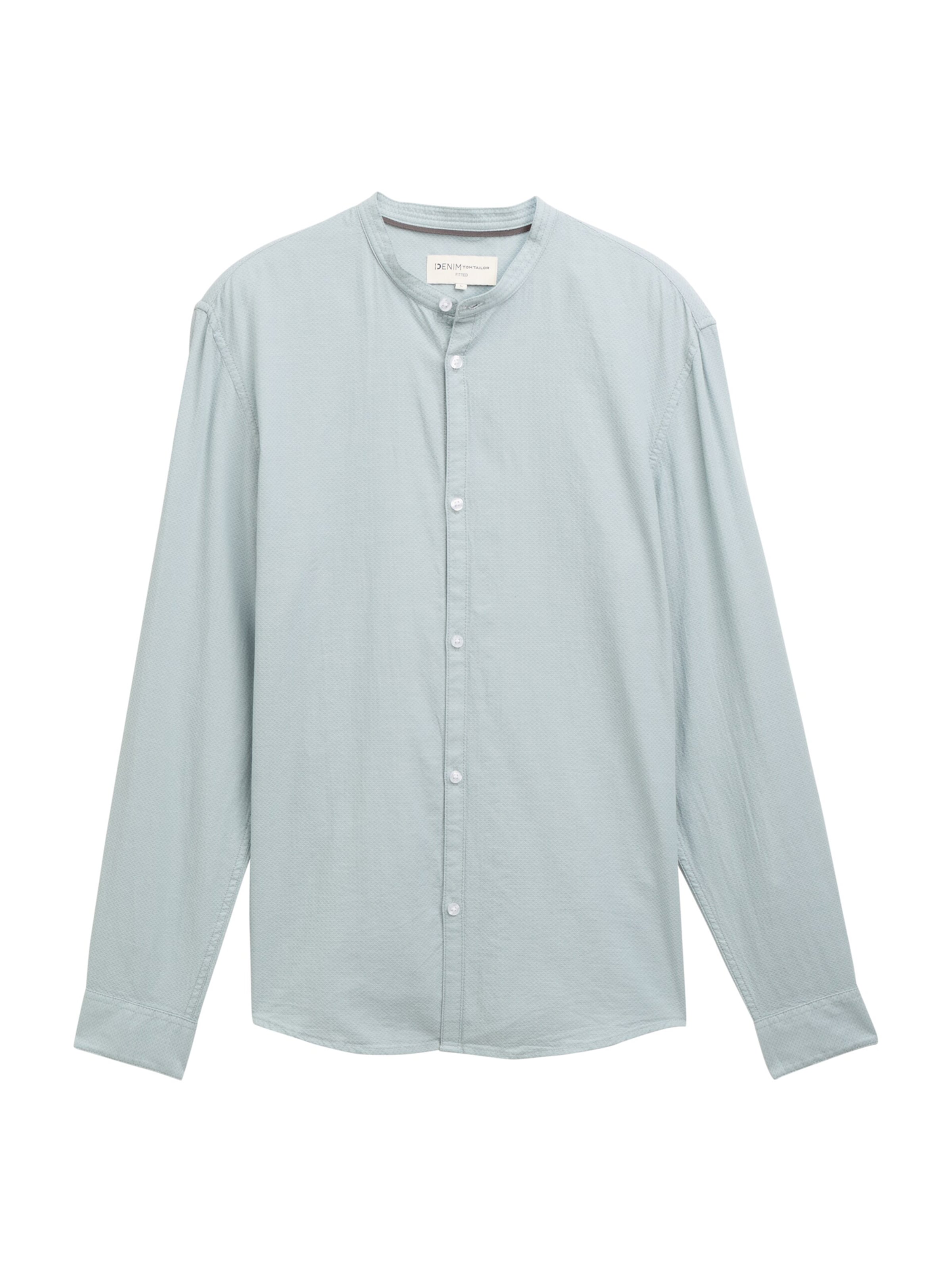 zils TOM TAILOR DENIM Standarta piegriezums Krekls: no priekšpuses