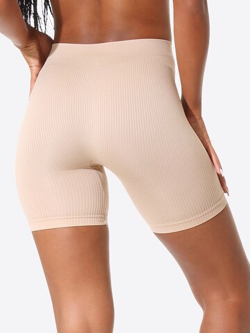 Skinny Leggings 'Ribbed Collection' di Yenita in beige