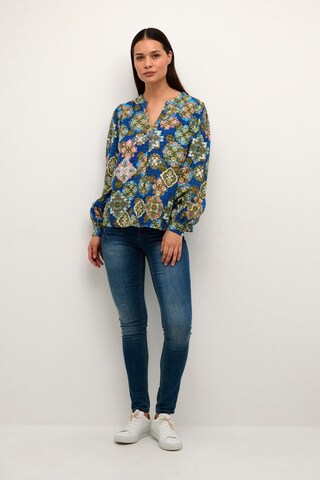 Cream Blouse 'Jolly' in Blauw