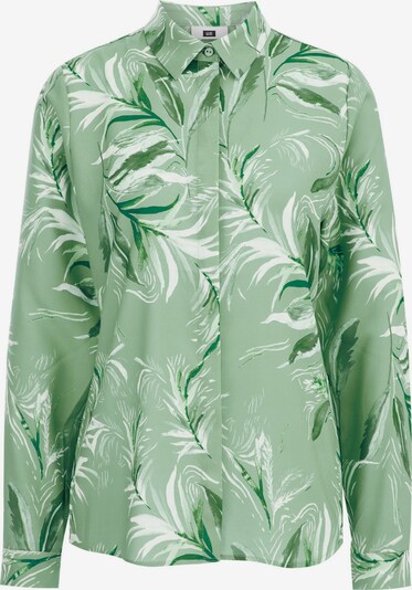 WE Fashion Blouse in de kleur Pastelgroen / Wit, Productweergave