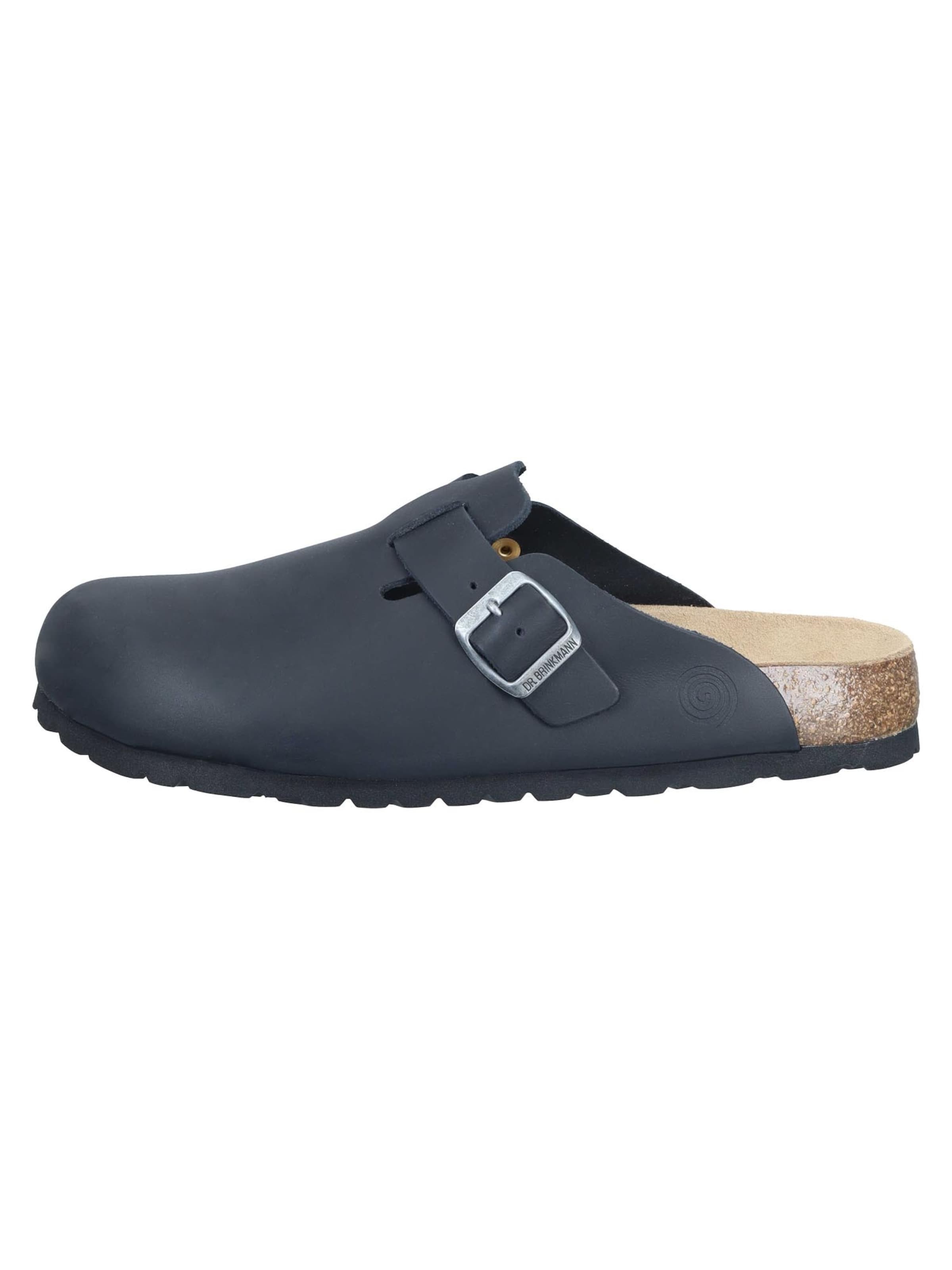 DR. BRINKMANN Clogs 'Nerpio' in Schwarz: Vorderseite