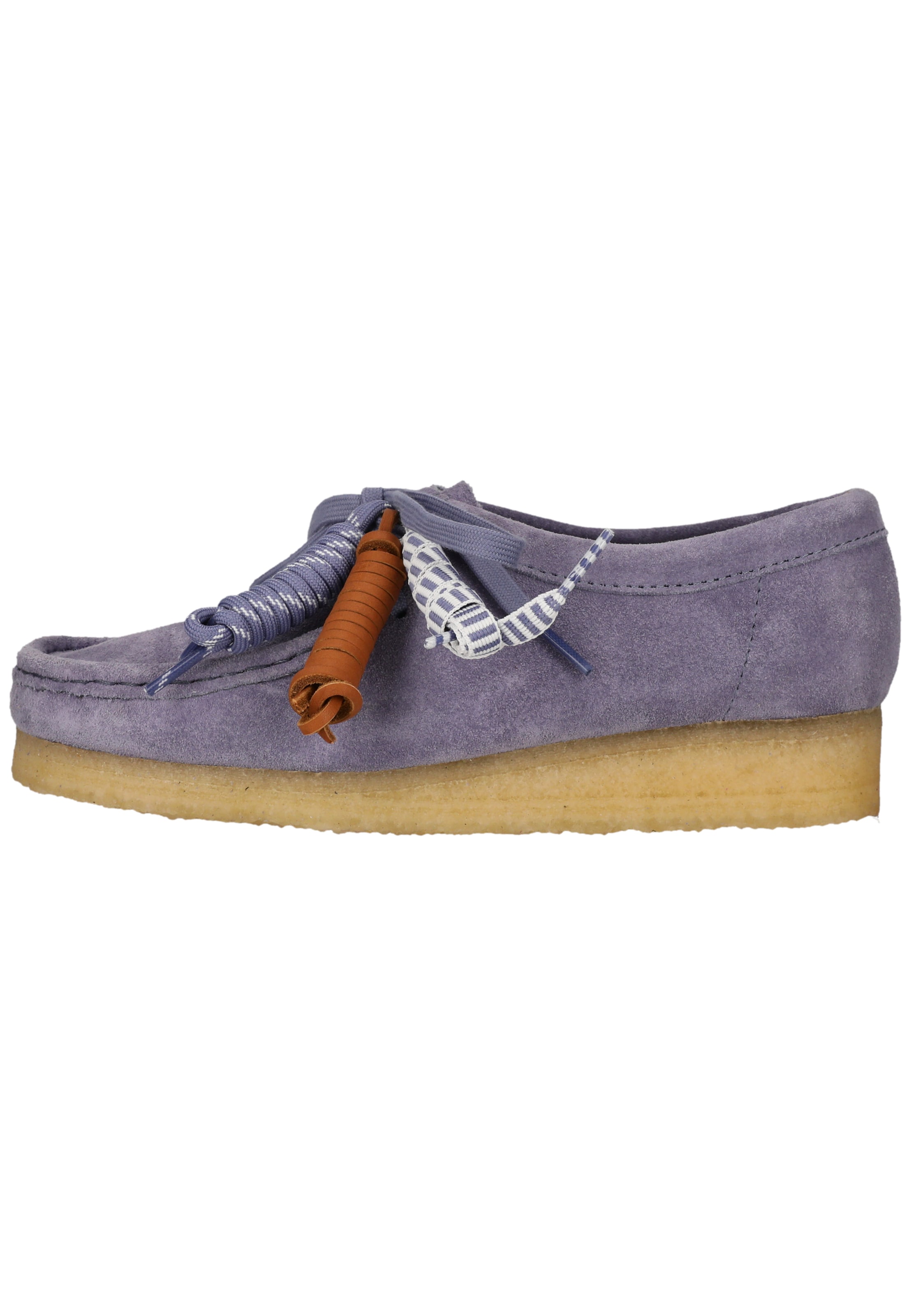 CLARKS Lace-up shoe 'Wallabee' in Purple