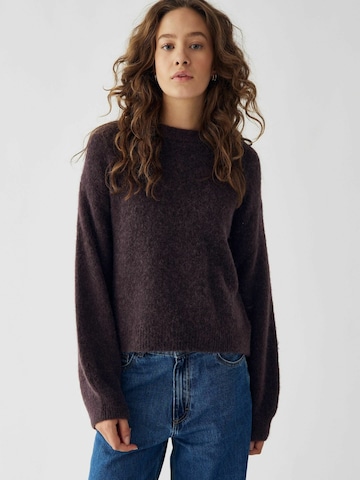 Pull-over ' Kae ' Noella en marron : devant